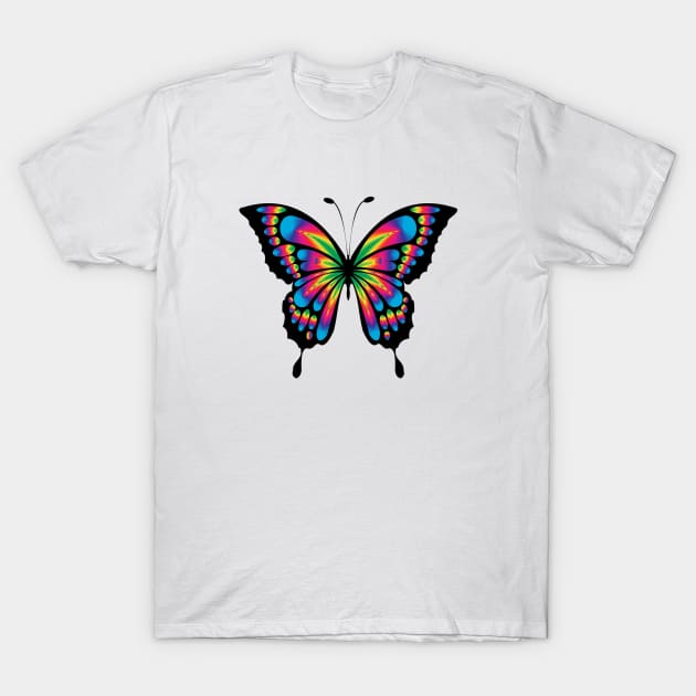 Butterfly T-Shirt by linesdesigns